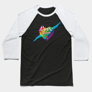 Love Cancels Hate Rainbow Heart Baseball T-Shirt